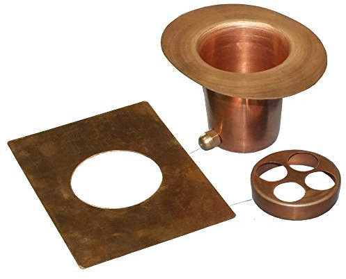 Monarch Rain Chains Monarch 12015 Kit d'installation de chaîne de Pluie en cuivre Pur 3 pièces