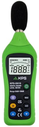 KPS-SN10 Sonómetro Digital Tipo II Medidor de Sonido 30-130dB muestreo 2 veces por segundo Frecuencias entre 3Khz-8Hz