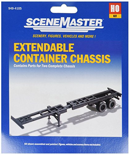 Walthers SceneMaster Extendible Container Chassis 949-4105 HO Scale Model Railroad - Vehicle Model