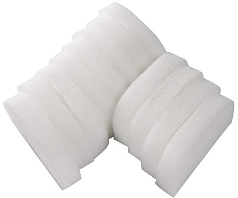 LTWHOME Polieren Filterschwamm Feinfilterpads Passend für Fluval Außenfilter 104, 105, 106, 107, 204, 205, 206 und 207(12 Stück)