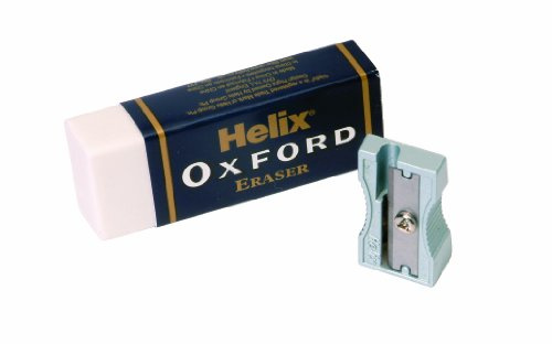 Helix Oxford suddgummi och vässare, Oxford blå, Large