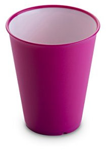 Omada Design Bar glass, para bebidas o tragos largos 30 cl, altura 10 cm, de plástico, irrompible, apilable, ANTIBACTERIAL con Microban y apto para lavavajillas, línea Sanaliving