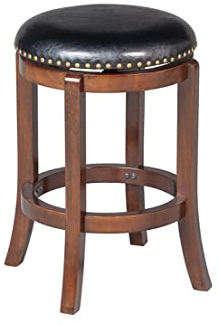 Boraam Cordova Counter Height Swivel Stool, 24-Inch, Cappuccino