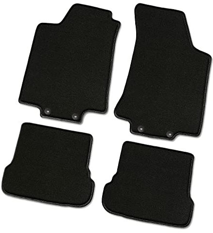 Bär-AfC Auto Fußmatten Supreme passend für BMW 3er F30 F31 ab 2012, Autoteppiche Velours Schwarz, Rand Kettelung Schwarz, Set 4-teilig, BM05064