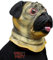 CreepyParty Halloween Kostüm Party Tierkopf Latex Maske Mop Hund Bulldogge