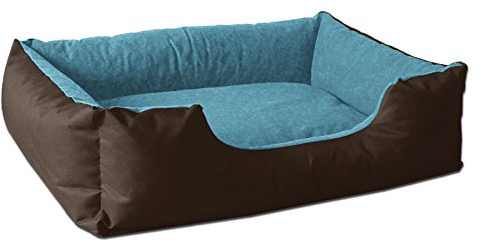 BedDog® Lupi Letto per Cane/Gatto Cuccia S Fino a XXXL, 24 Colori a Scelta, Cuscino per Cane, Divano per Cane, Cestino per Cane, Marrone/Blu L
