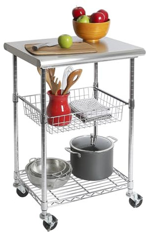 Seville Classics Allzweckwagen Edelstahl Silber