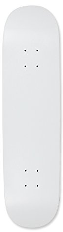 Moose Blank 8 Skateboard Deck (Dipped White)