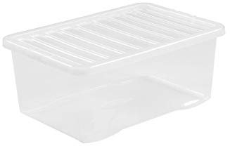 PLASTIC STORAGE BOXES - SET OF 5 - 45LTR PER BOX