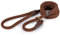 Ancol Deluxe Collection Timberwolf Rope Slip Lead for Dogs - Rich Chocolate Brown Nylon with Handcrafted Sewn Ends - Durable Outdoor Walking Lead for Pets - 1.5m x 12mm