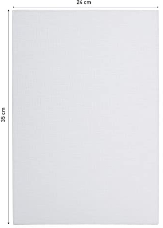 Pébéo - Carton Toilé Européen 5P - Grain Moyen, Prêt à l'Emploi - Pour Peinture acrylique, Peinture à l'Huile, Techniques Mixtes - Format 35 X 24 cm