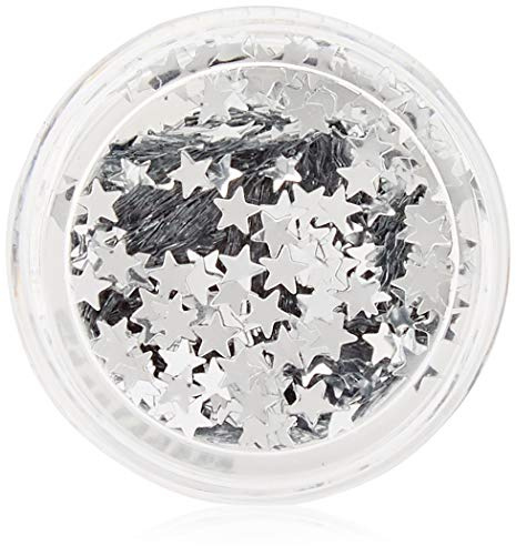 Cosmetic Glitter Stars for use on the face - Silver