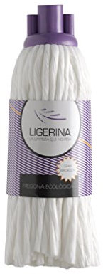 New Mop 512 - Mocio con Frange Sintetiche, Colore: Bianco, 30 x 10 x 6 cm