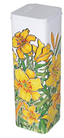 Churchill's Confectionery Lilies Tin 150 g Mini White Chocolate & Raspberry Biscuits