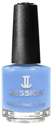 JESSICA Custom Colour Nail Polish | Award-Winning Polish | Strengthening Formula, Long Lasting Nail Varnish | Chip-Resistant & Hard-Wearing for Salon-Quality Finish | True Blue | 14.8ml