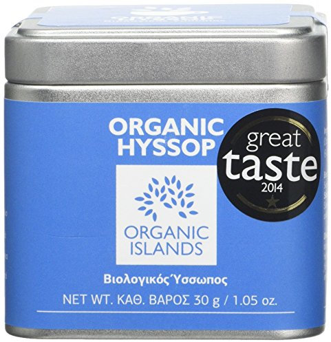 Organic Islands Greek Hyssop Tin Cube, Great Taste Awarded, 30gr