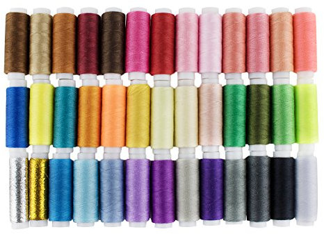 LIHAO 39x Nähgarn Polyester Multi Farben Set 200 Yard Sewing Thread Nähset