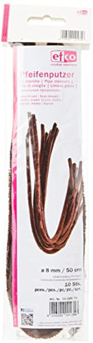 Pfeifenputzer ø 8 mm / 50 cm braun 10 Stk., Biegeplüsch, Chenilledraht