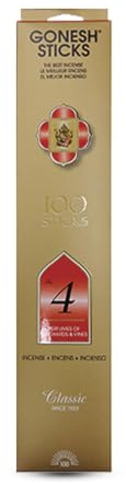Gonesh - Classic Collection - Non-Toxic 10” Slow Burn Fruit & Floral Aromatic Sticks - No. 4-100 Pack