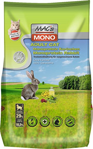Mac's Katzenfutter getreidefrei Adult Monoprotein Kaninchen, 1.5 kg