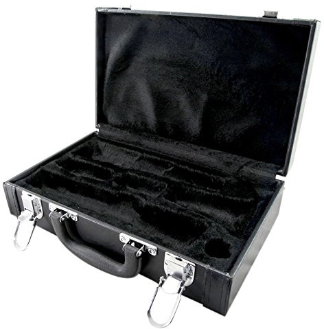 Sky CLHC402 Brand New Vegan Leather Hard Shell Clarinet Case for Bb Clarinets