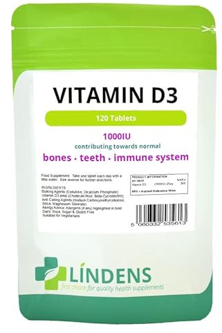 Lindens Vitamin D3 1000iu 3-Pack 360 Capsules D 3 D-3