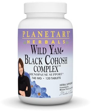 Planetary Herbals Wild Yam-Black Cohosh Complex Tablets, 120 Count