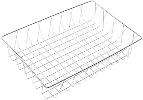 Olympia St/St Wire Display Basket 450X300X100mm Stainless Steel Holder Bakeries