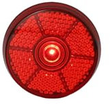 Fischer 85467 Erwachsene LED Blink- und Sicherheitslicht, rot, One Size