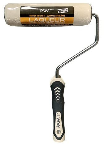Rouleau Laqueur - 40Mm - Tous Types De Peintures - Pure Laine 5Mm - Manche Et Rouleau - Amt