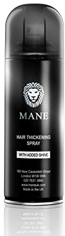 Mane Coloured Hair Thickening Spray BLACK 200ml