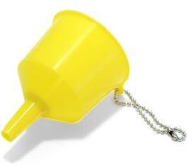 Coghlan's High-Strength Polypropylene Funnel with Brass Strainer, Ideal for Refilling Camp Stoves and Lanterns with Fuel; Mess-Free Design for Quick and Easy Pouring at Campsites and Home