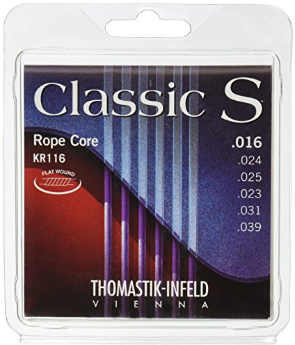 Thomastik 656687 Saiten für Klassik-Gitarre Classic S Series, Satz Rope Core Künstler-Seil KR116 0.016-0.039