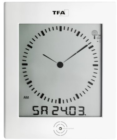 TFA 60.4506 - Orologio radiocontrollato Dialog con visualizzazione Data, Giorno, Temperatura e umidità