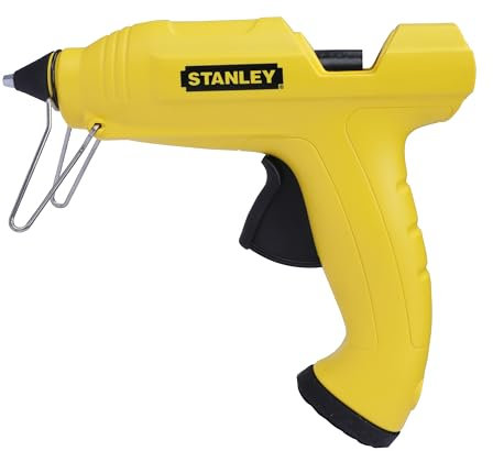 Stanley STHT6-70416 - Pistola de Cola Termofusible con/sin cable, 25W, Negro/Amarillo