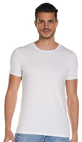 Jack and Jones Basic O-Neck Short Sleeve Men's T-Shirt Optical White Large