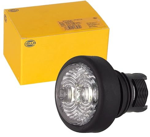 HELLA 2PF 340 825-001 Luces de posición - LED - 24V - Montaje - Color de tulipa: transparente - Color LED: blanco - Conector: Macho - delante - Cant.: 1