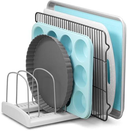 YouCopia Bakeware Rack StoreMore verstellbar, Kunststoff, Weiß, Standard