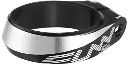 Funn Frodon Bolt-On Sattelklemme mit einem Innendurchmesser von 34,9 mm, aus leichter und langlebiger Legierung, für Mountainbike, BMX und Rennrad (Schwarz)