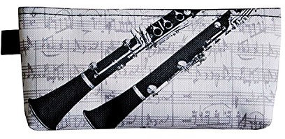 Trousse musique Clarinette en nylon imperméable Dimension 22 x 10 cm