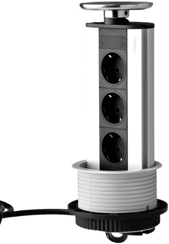 Schulte 931.00.214 Evoline Port Schuko-Steck Deckel Edelstahl