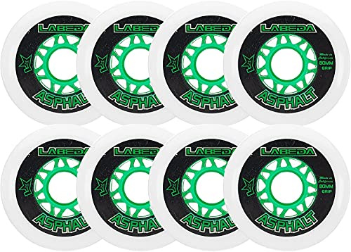 Labeda Wheels Inline Roller Hockey Gripper Asphalt Outdoor White 76mm / 80mm 83A