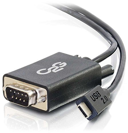 C2G/Cables to Go 29470 USB 2.0 USB-C to DB9 Serial RS232 Adapter Cable