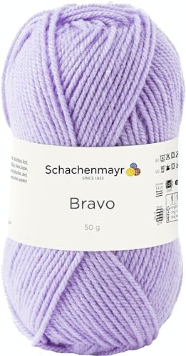 Schachenmayr Bravo 9801211-08190 flieder Handstrickgarn, Häkelgarn