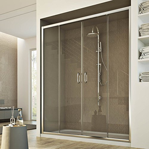 Idralite Replay Porte de douche 2 portes 180 cm H185 Verre transparent