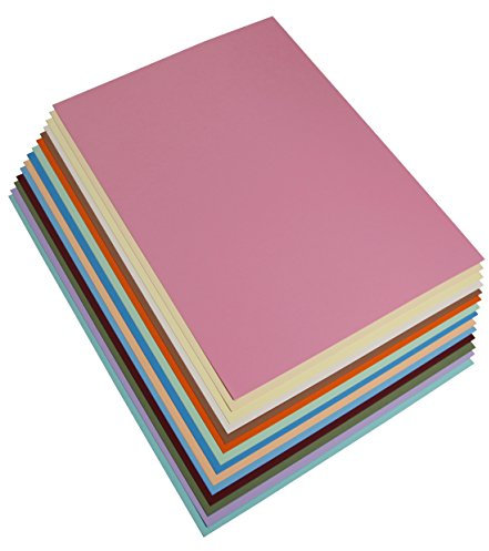Clairefontaine 97299C Fotokarton Pack, 28 Bögen Premium, 50 x 70 cm, 300 g, Sortierung, 14 pastellfarben