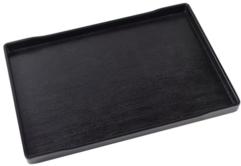 OMEM Reptile Bowl Large Food and Water Dish Also Fit for Bath (XL, Black)