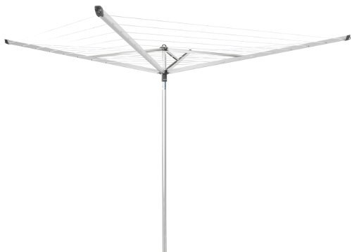 Brabantia Wäschespinne Compact 40 M - 4 Arme - 35 mm Rohr mit Kunststoff-Bodenhülse und Schutzhülle