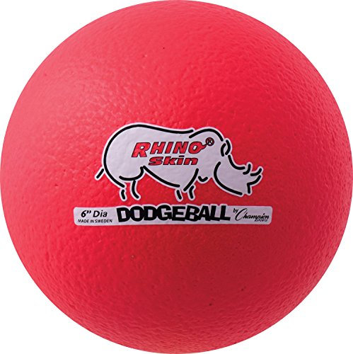 Champion Sports Rhino Skin Dodgeball (Einzelbett, Neonrot, 15,2 cm)