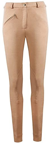 GS Equestrian Women's Kerry Jodhpurs, Beige - Size UK 12